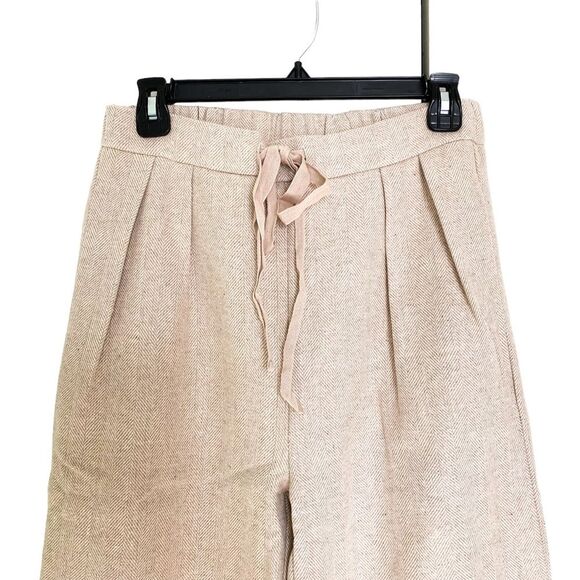 Mod Ref Piper and Scoot Beige Mid Rise Twill Straight Leg Pants Size Small - Picture 2 of 7